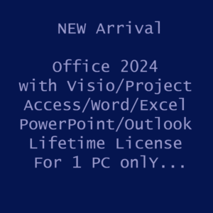 Genuine Microsoft Office 2024 - New Arrival with Visio and Project - 1 device for pc only